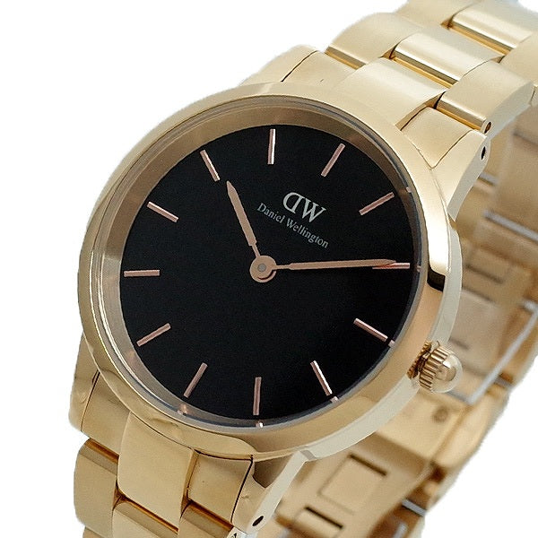 ダニエルウェリントン 腕時計 ICONIC LINK 32 DW00100212 ブラック ローズゴールド